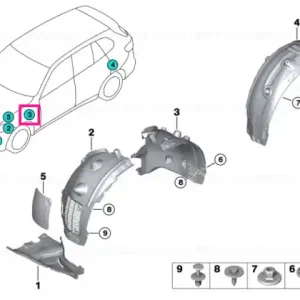Popular Capac aripa roată spate stânga - BMW