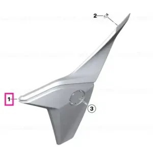 Livrare gratuită Radiator cowl, left ROHTEIL / BLANK - BMW Motorrad