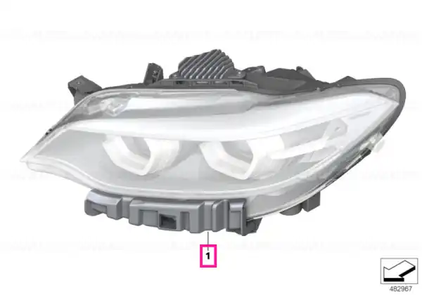 Headlight, LED technology, left - BMW Comandă acum