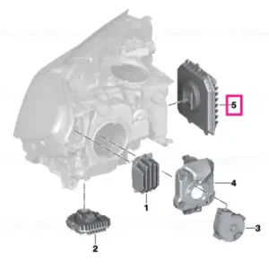 Control unit, front light electronics - BMW Ofertă specială