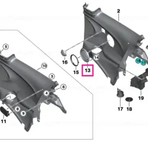 Ornament difuzor metal dreapta CARBON BLACK - BMW - Mini Ofertă de sezon